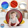 Kids Play Tunnel for Toddlers 1-3 Colorful Pop Up Baby Tunnel for Kids to Crawl Through 6 Foot with Breathable Mesh Collapsible Toddler Toys Gift for Children Backyard Playset