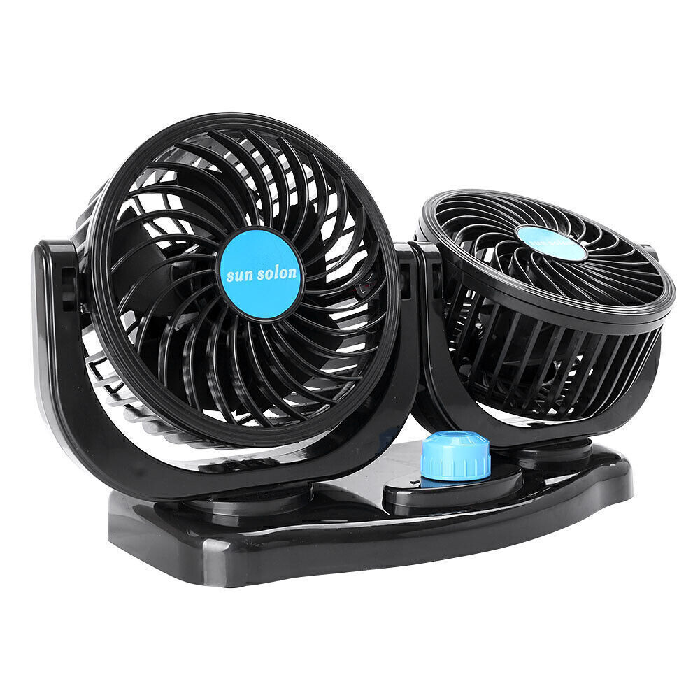 Car Inside Air Conditioner For Alternative 12V Plug In Vehicle Double Fan