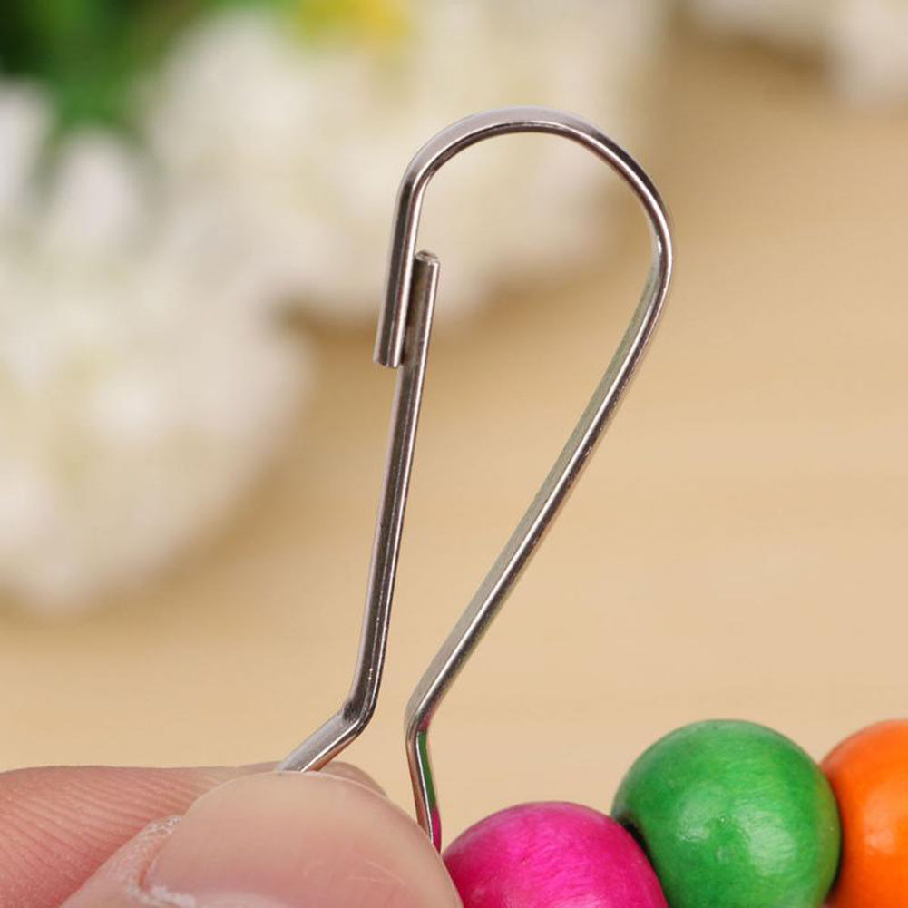 USA Seller - Bird Swing Beads Wood Cage Hang For Parakeet Cockatiel Parrot