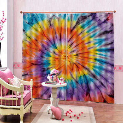 Brilliant Sun Stripes 3D Curtain Blockout Photo Printing Curtains Drape Fabric