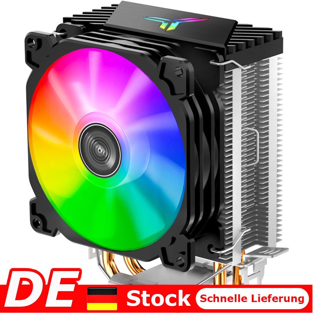 CPU Kühler Kühlkörper RGB LED Lüfter für LGA 775/1155/1151/1150/1366 Alle AMD DE
