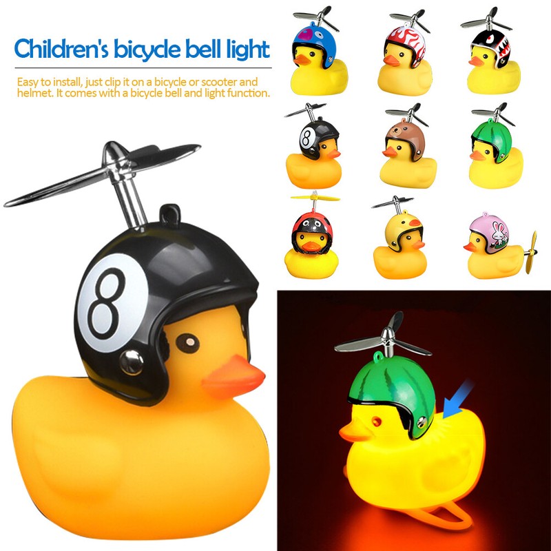 Bicycle Light Bike Horn Bell Duck Front Lights Tail Handleba