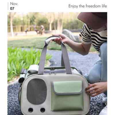 Pet Backpack Carrier Travel Bag for Puppy Dog Cat Transport Large Spa Z4Y6 C7X2