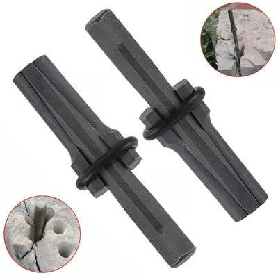 Rock Stone Splitters 105mm 2pcs Chromium Vanadium Alloy Steel High Hardness Rock
