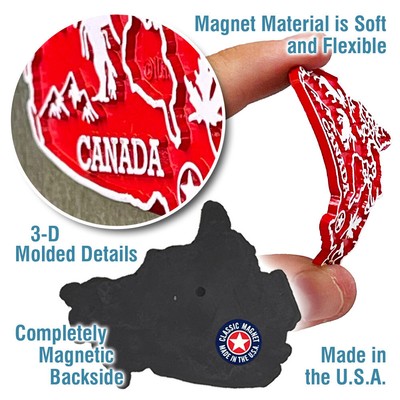 Canada Magnet Set by Classic Magnets, 14-Piece Set