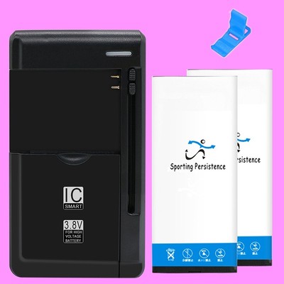High Power 2x 4270mAh Standard Battery Home Charger f Microsoft Lumia 950 Phone