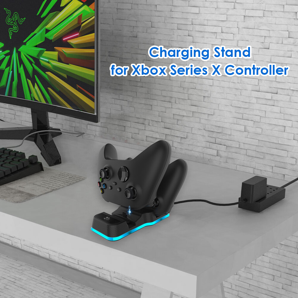 Für Xbox Series X Gamepad Joystick Power Stand Dual Controller Ladestation