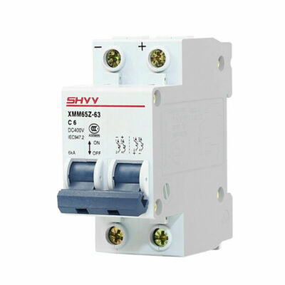 1X DC MCB Circuit Breaker for Solar Photovoltaic 2P-6/10/16/20/25/32/40/50/63A