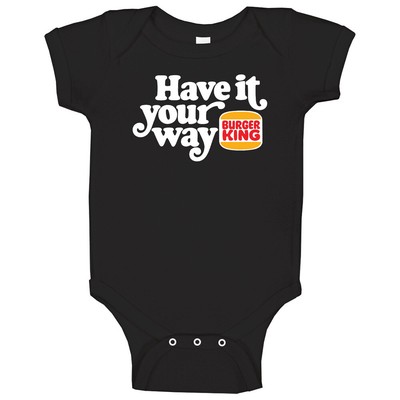 Have It Your Way Burger King Most Memorable Retro Ad Slogan Baby One Piece