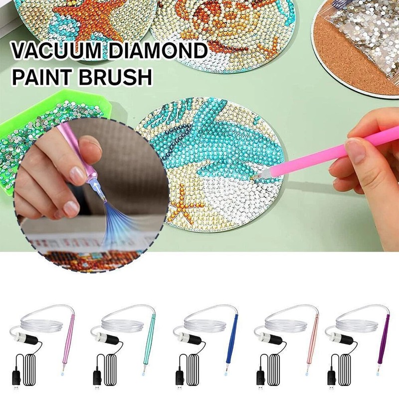 INKZOO Diamond Art Painting Pen Kit - Vacuum Pen With Storage Tray For Adults, Diamond Painting Tools