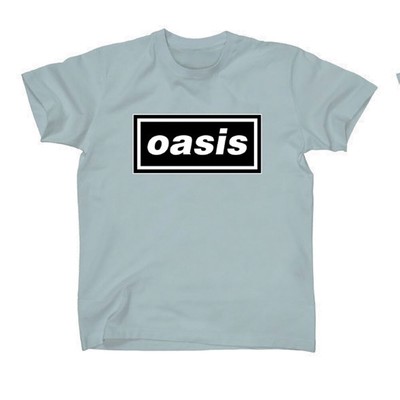 Men's Oasis Logo On Blue Slim Fit T-shirt X-Large Light
