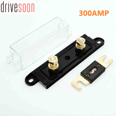 New Car Audio ANL Fuse Holder Inline Fuse Block 0/2/4 Gauge AWG IN & OUT 300 AMP