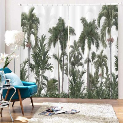 Interest Correction 3D Curtain Blockout Photo Printing Curtains Drape Fabric