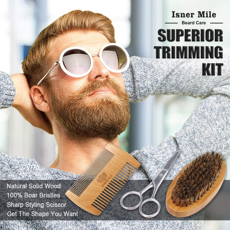 Grooms Beard Mustache Growth Kit For Men Oil Hair Boosts With Derma Roller Gifts