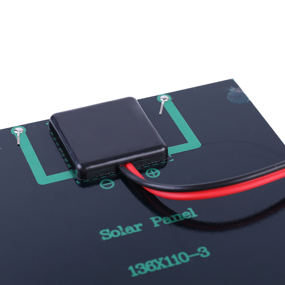 Waterproof Solar Panel 5W 12V Outdoor Portable DIY Polysilicon Epoxy Panels
