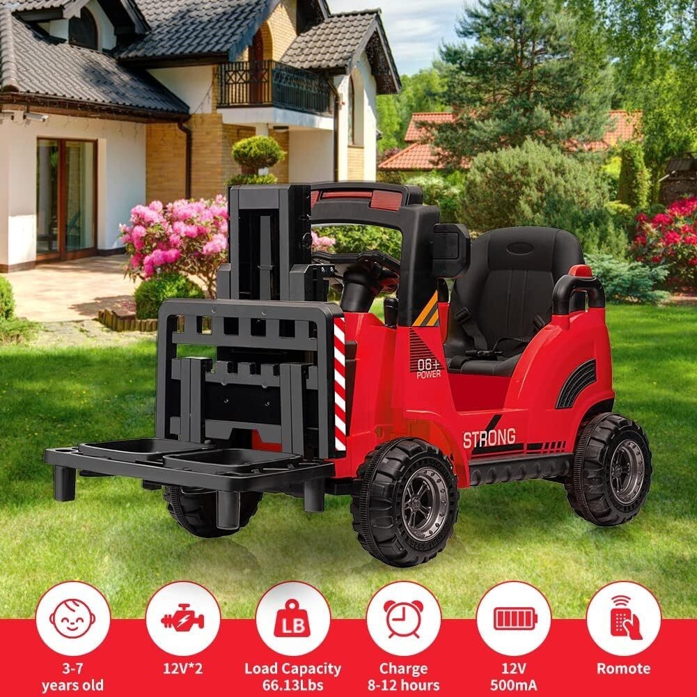 12V Electric Ride-on Forklift Kids Cart