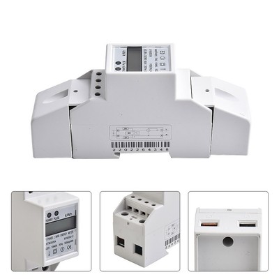 LCD Display 220V Single Phase Energy Meter High Reliability Advanced Technology