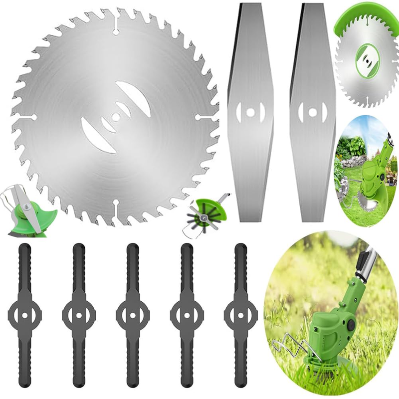 Trimmer Blades 8PCS 6" Steel Grass Cutter for Cordless Battery Weedeater