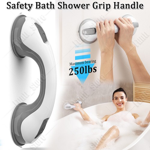 Bath Safety Suction Grip Handle Bathroom Tub Shower Toilet Hand Rail Supporter