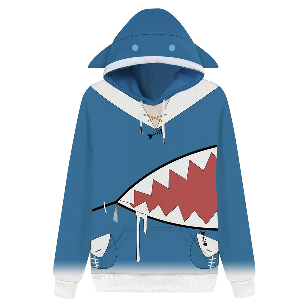 【 VAULTROOM 】GAWR GURA HOODIE　グレー　パーカー GAWR GURA HOODIE – VAULTROOM