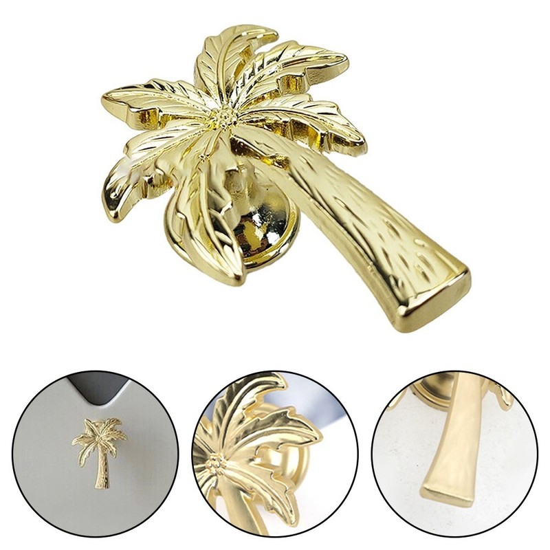 Palmenform Legierungskabinett Zieht Dekorative Kn?Pfe Einzellochdesign
