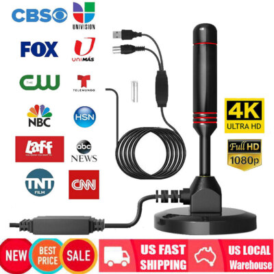 5600 Miles Upgraded TV Antenna Digital HD Antena Indoor HDTV 1080P 4K W/Magnetic