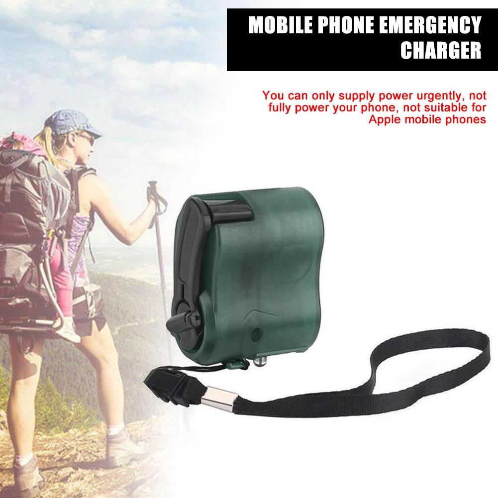 USB Hand Crank Emergency Power Phone Charger Manual Hand Gen