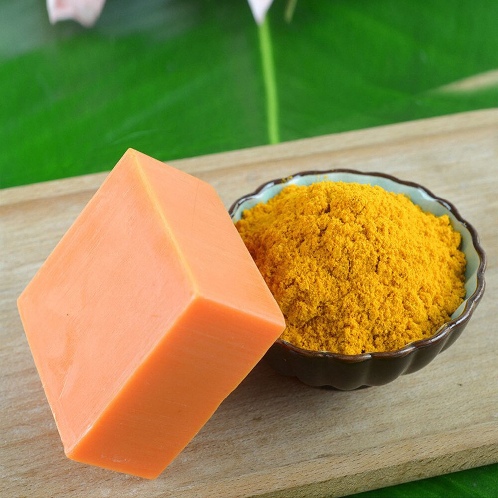 3 Pack Tumeric Soap Acne Dark Spots Removal Skin Whitening Body Bleaching Soap