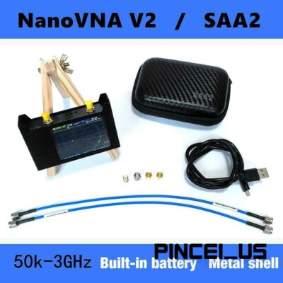 50K-3GHz NanoVNA Vector Network Antenna Analyzer Shortwave W/ Metal Shell pc66