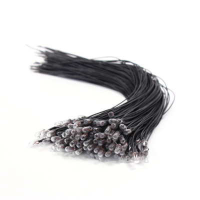 50pcs Pre-wired Grain of Wheat 3mm Clear 12V Mini Bulbs Warm White Light