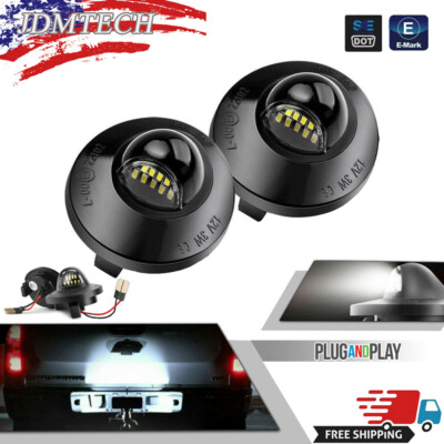 2x For Ford F150 F250 F350 LED License Plate Light Tag Lamp Assembly Replacement