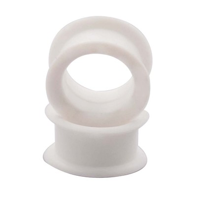 2PCS-SILICONESOFT EAR GAUGES-EAR SKINS-EAR PLUGS-EAR TUNNELS-FLESH TUNNELS
