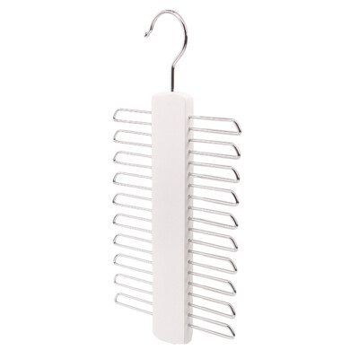 Wooden Tie Rack Space Saving Tie Rack Hanger Necktie Organizer for Home Storage