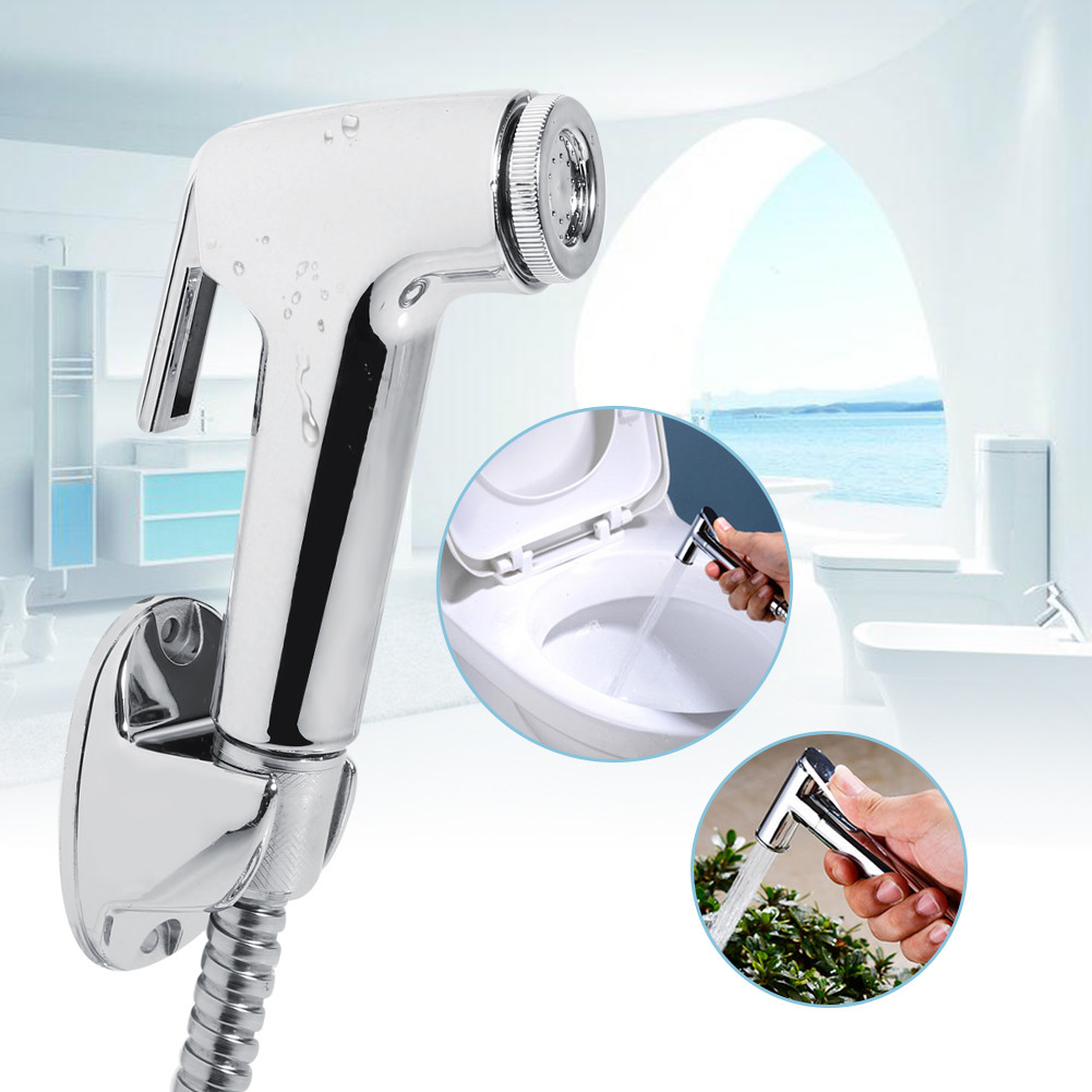 Toilet Handheld Bidet Shower Spray hose Kit Cleaning Sprayer Set