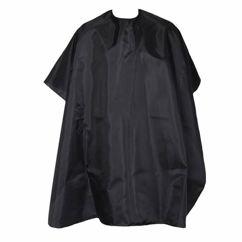 Hair Cutting Cape Pro Salon Hairdressing Hairdresser Gown Barber SOLID BLACK