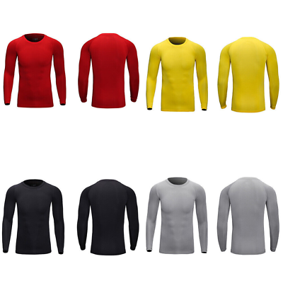 Men Women Winter Windproof Long Sleeve Thermal Underwear Sports Fitness T Shirts