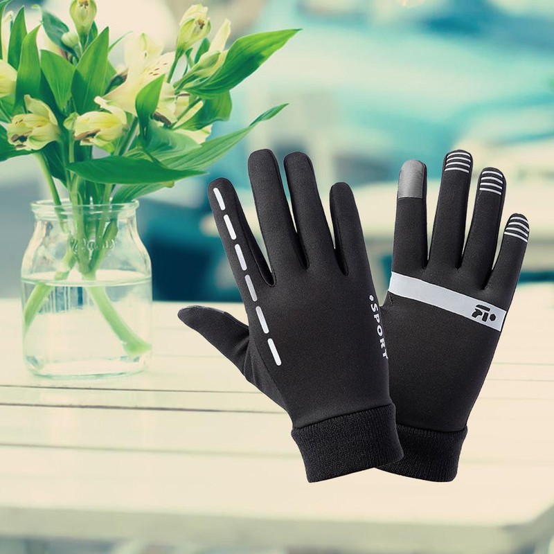 Winddichte Warme Sport-laufende Samt-dünne Handschuhe Früher Winter-Frühling