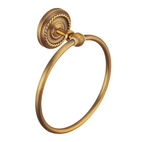Ring Bathroom European Retro Copper Towel Rack Towel Ring Fr