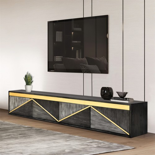 Entertainment Center Console Retro Media Cabinet 78"