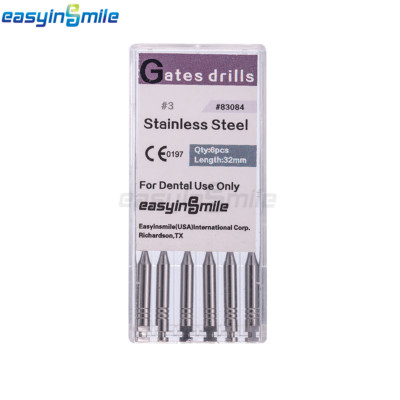 10PKs Dental Endo Peeso Reamers/Glidden Gates Spiral Burs Root Canal 1#-6# files