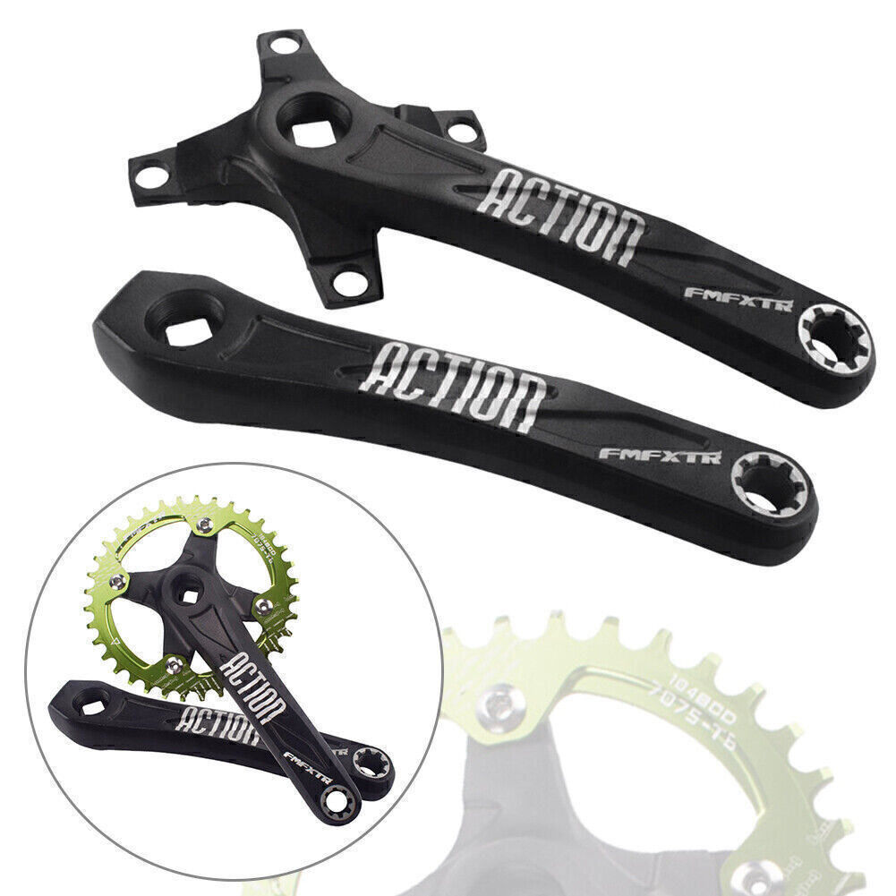 MTB Bicycle Crank Mountain Bike Crankset Length 170mm BCD 104mm Aluminum Alloy