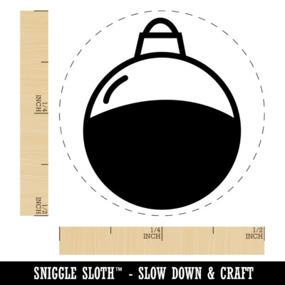 Fishing Float Bobber Self-Inking Rubber Stamp Ink Stamper