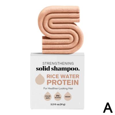 Strengthening Hair Shampoo & Conditioner Bar Soap with Rice Water Protein Lots