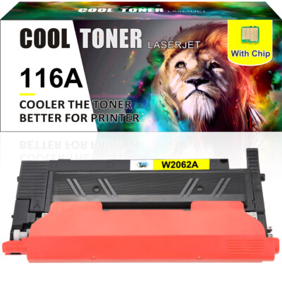 1PK Yellow W2062A Toner Compatible for HP Color Laser 150A 150nw MFP178nw 178nwg