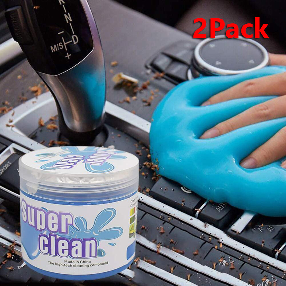 2 Pack Dust Cleaner Keyboard Cleaning Gel Universal Cleaning Slime for Car Clean