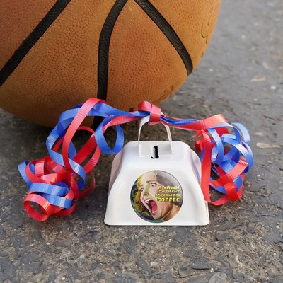 A Yawn is a Silent Scream for Coffee Funny Humor Cowbell Cow Bell Instrument