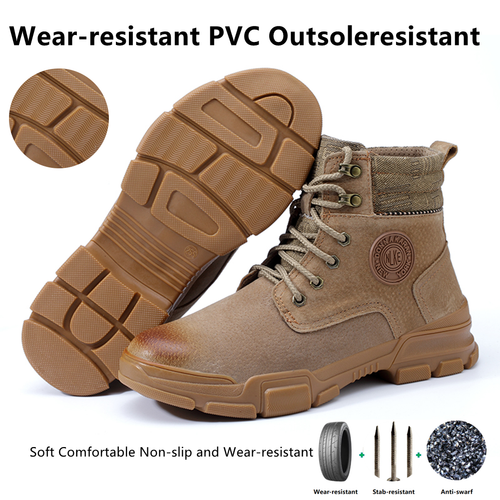 Mens Safety Work Shoes Boots Steel Toe 