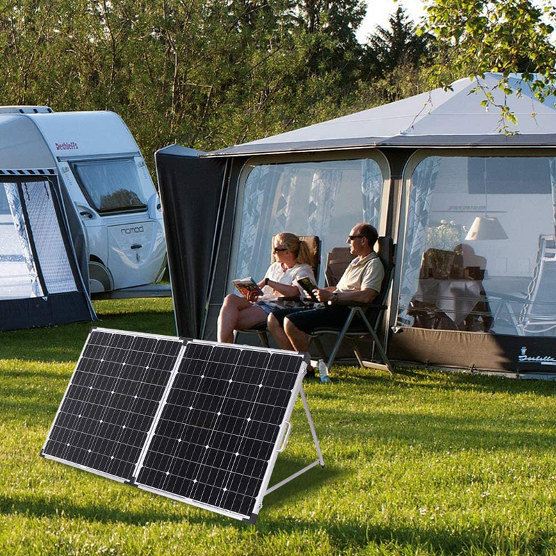 Folding Solar Panel Kit with Controller to Charge 12 Volts Batteries (AGM Lead/A
