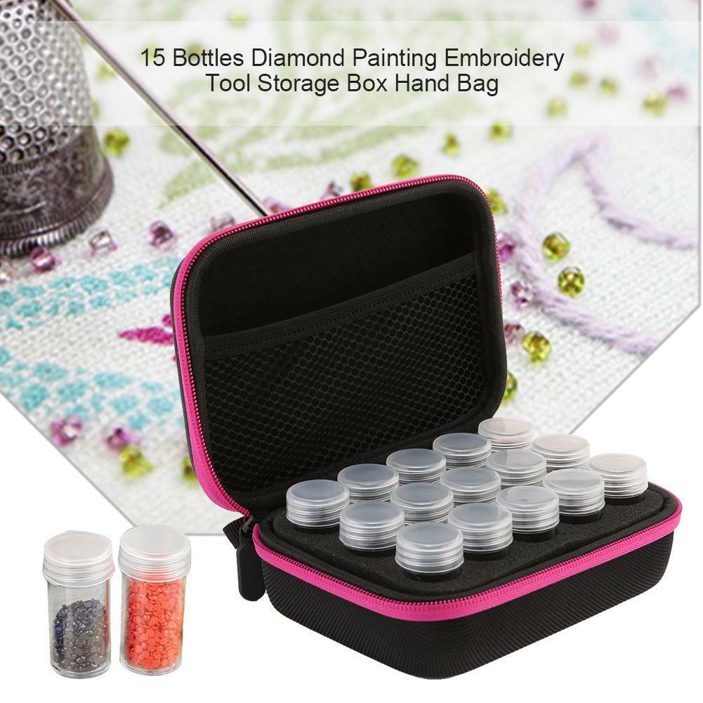 15-84 Werkzeug Aufbewahrungsbox Handtasche für 5D DIY Diamond Painting Stickerei