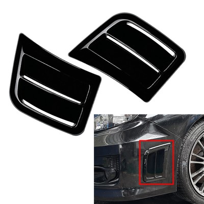 2x Black Front Bumper Side Air Vent Cover Trim For Subaru Impreza WRX STI 5Doors
